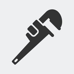 Plumber. Simple flat vector icon