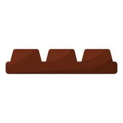 chocolate day piece brown black white sweet food icon element