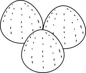 Gum drops outline illustration vector