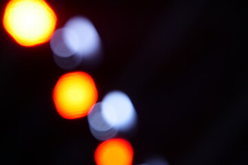 blurry orange light at night parties
