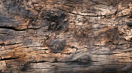 Textured Wood Bark, Natural Tree Trunk Pattern, Rough Timber Surface in Forest Environment, Detailed Closeup Background
