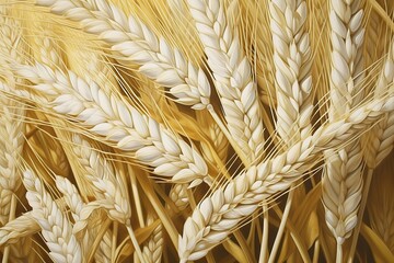 golden wheat field. generative AI