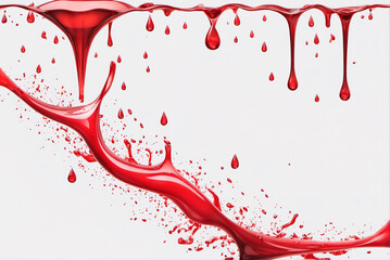 red blood drops bleeding background - obrazy, fototapety, plakaty