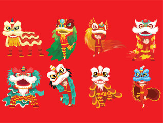 Chinese New Year, illustration of a dragon as an icon of the Chinese New Year's Day feeling