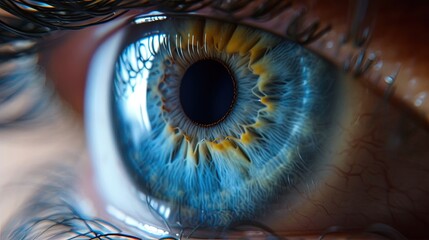 Closeup Blue Eyes