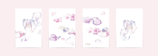 桜の背景。水彩タッチの桜ベクターイラスト。桜の和素材。綺麗な満開の桜ポストカードテンプレート。Cherry blossom background. Cherry blossom vector illustration with watercolor touch. Cherry blossoms Japanese material. Beautiful cherry blossom postcard