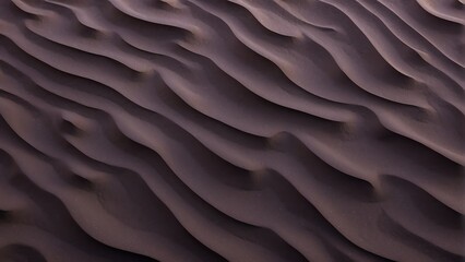 Dark purple colored sand wavy texture with ridges and ripples background from Generative AI