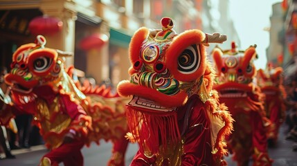 Dragon Dance Spectacle- Capturing the Energy and Excitement of Lunar New Year Parades