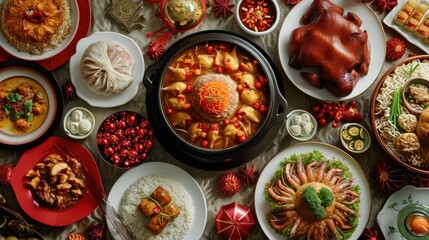 Delicious Delights- Capturing the Mouthwatering Lunar New Year Food and Cuisine