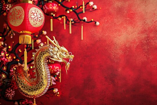 drogon background in the chinese new year