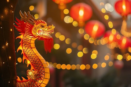 drogon background in the chinese new year
