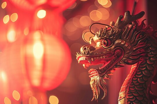 drogon background in the chinese new year