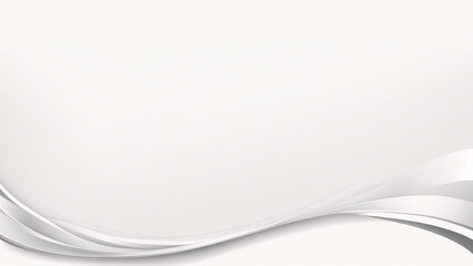 white background with silver curvy waves illustration