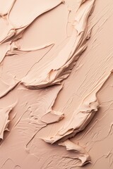 Cosmetic Smears of Luxurious Texture on a Pastel Beige Background, Evoking a Sense of Opulence and Refinement.
