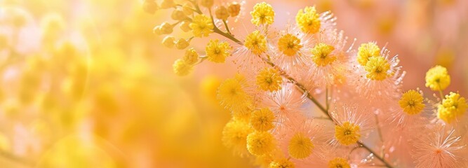 Obraz na płótnie Canvas Beautiful mimosa flower