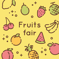 シンプルなフルーツの背景a_2