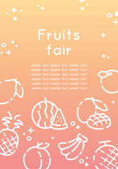 シンプルなフルーツの背景d_3