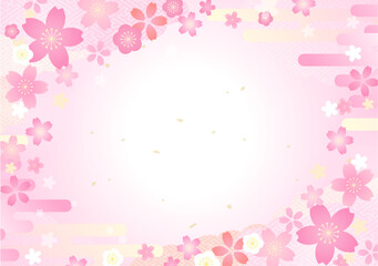 桜の花の可愛い背景