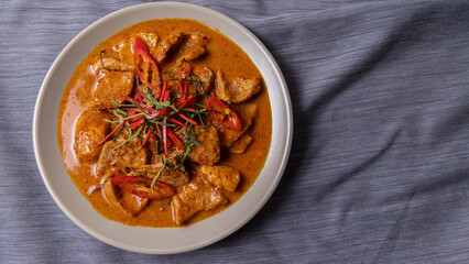 Panange Curry with pork