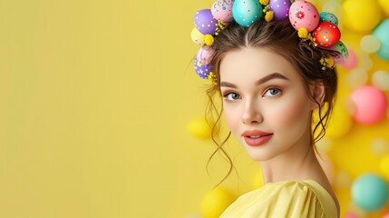 Easter young Woman