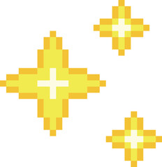 Obraz premium pixel sparkel firework illustraion