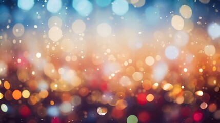 Luxury colorful bokeh background. Abstract lights blur bokeh background. Generative Ai