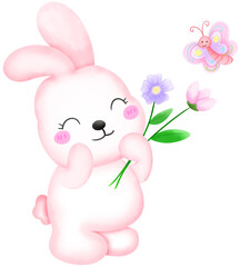 Easter rabbit home  
High Quality clipart 11 png elements
