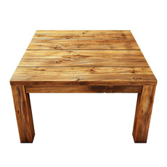 Wooden Table Isolated