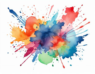 watercolor blast ilustration 