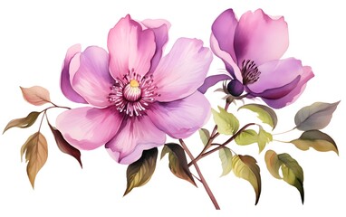 Add a touch of natural beauty to your designs with painted flower illustrations

