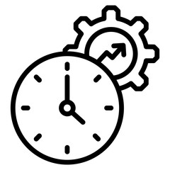 Time Management Icon Element For Design