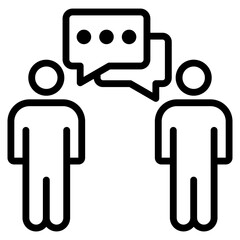 Communication Skills Icon Element For Design