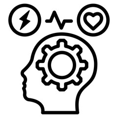 Stress Management Icon Element For Design