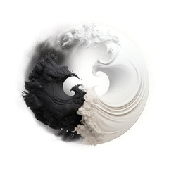 Abstract concept of Yin yang symbol