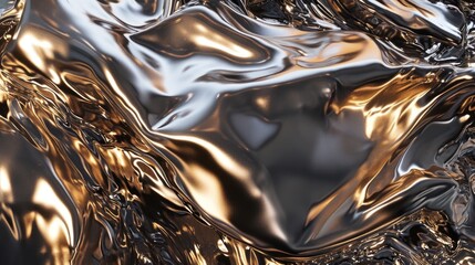 Molten Gold Fluid Waves