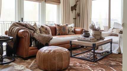 Cozy Rustic Living Room Interior