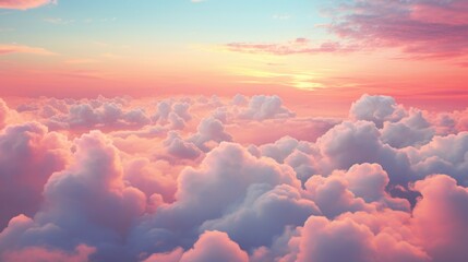 Pastel Clouds in a Dreamy Sky