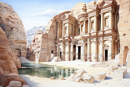 Discovering the ancient city of Petra, Jordan.
