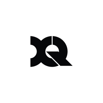 Letter XQ simple logo design vector