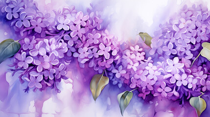 Lilac Flowers in the Garden