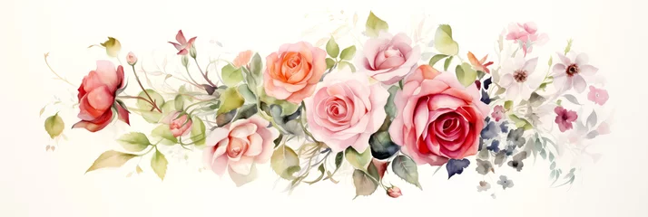 Raamstickers Bloemen Flower Arrangement - Watercolor Painting
