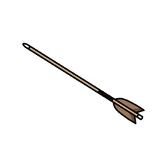 矢　矢を放つシンプルイラスト