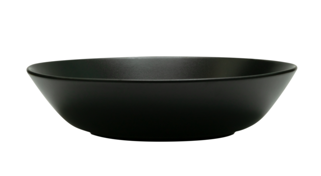 black bowl isolated
