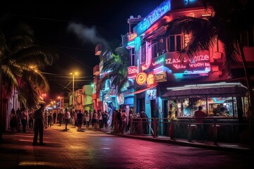 Experiencing the vibrant nightlife in Rio de Janeiro, Brazil.