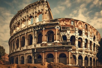  Discovering the history of Rome, Italy. - obrazy, fototapety, plakaty