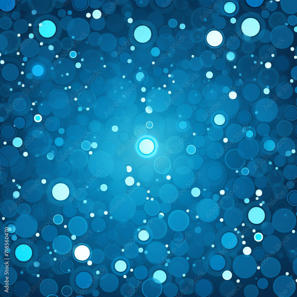 Poster blue circle pattern background image.
