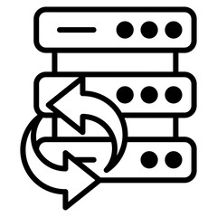 Data Sync Icon Element For Design