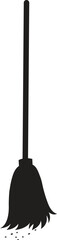 Broom cleaning Simple vector modern icon design illustration