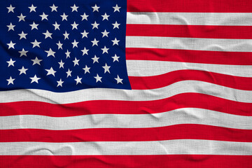 Fototapeta premium National flag of United States of America. USA. Background with flag of United States of America. USA.