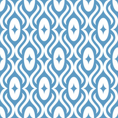 seamless geometric ornamental pattern - 718561825